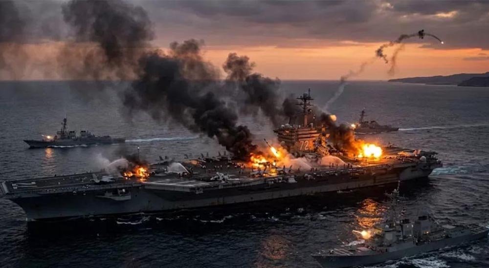 Iran Klaim Serang Kapal Induk AS USS Abraham Lincoln dengan Rudal Balistik – GARUDA TV