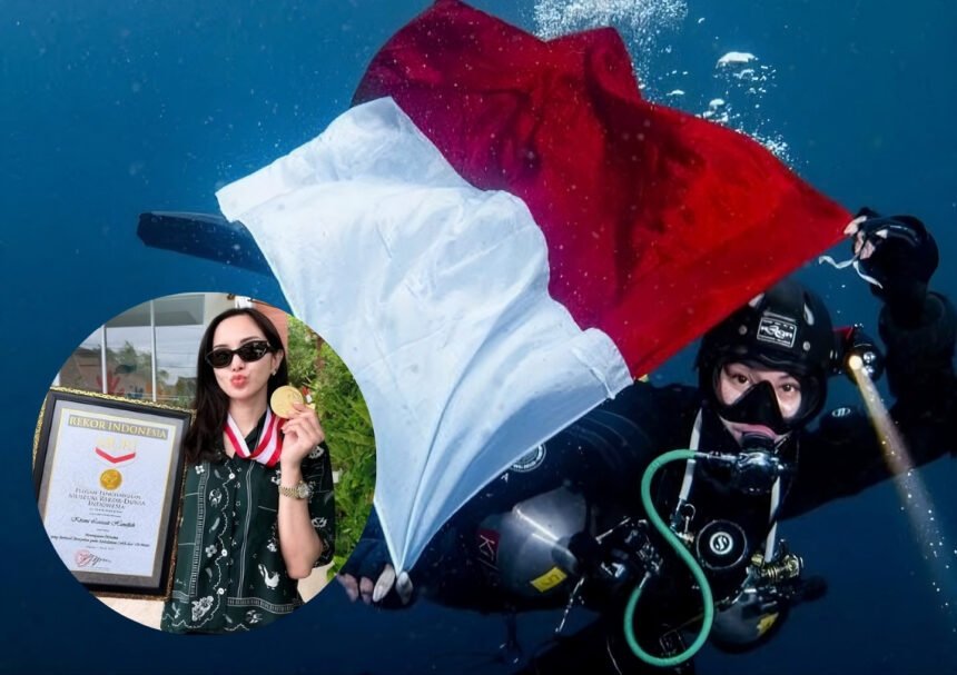 Kirana Larasati Pecahkan Rekor MURI, Sukses Menyelam hingga 127 Meter