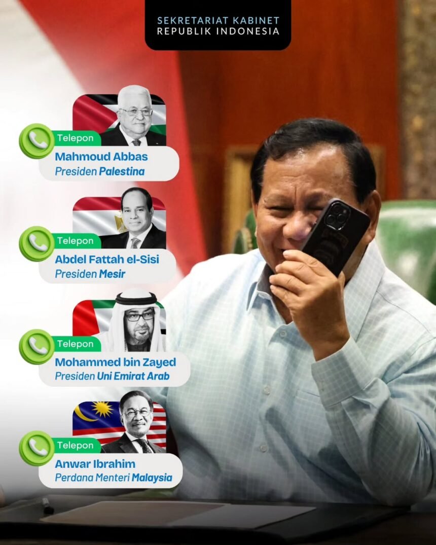 Presiden Prabowo Telepon Mahmoud Abbas hingga Anwar Ibrahim Saat Lebaran Demi Pererat Relasi