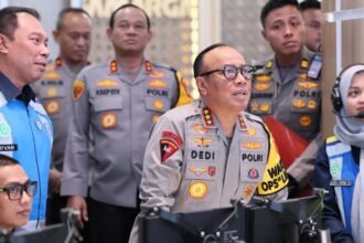 Wakapolri Tinjau Command Center KM 29, Pastikan Arus Mudik Lancar