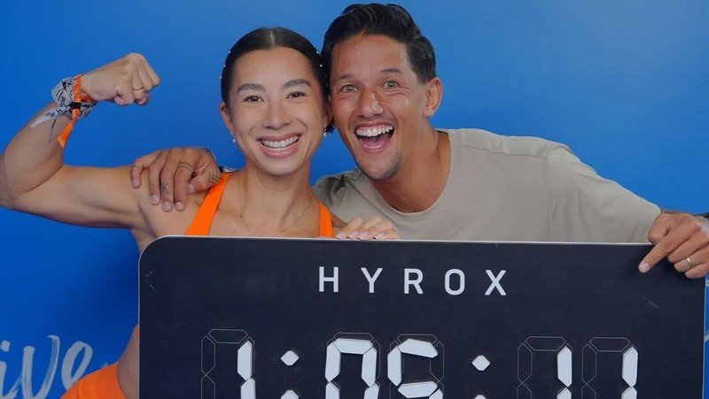 The Ultimate Power Couple! Irfan dan Jennifer Bachdim Pecahkan Rekor Nasional Hyrox di Bangkok