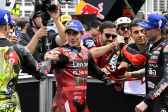 Marc Marquez Ngaku Gagal Podium Gara-Gara Aspal Licin dan Duel Sengit Lawan Diggia di Brasil