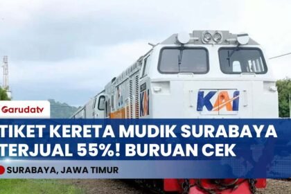 SIAP-SIAP! Puncak Mudik Kereta dari Surabaya 18 Maret, Tiket Sudah Ludes 55 Persen!