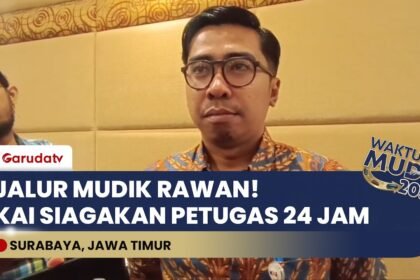 Mudik Naik Kereta Aman! KAI Daop 8 Siagakan Petugas 24 Jam di Titik Rawan Banjir & Longsor