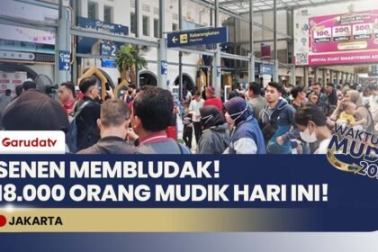PASAR SENEN PECAH! 18 Ribu Pemudik Mulai Serbu Stasiun, Tiket Kereta Lebaran Ludes 60 Persen!