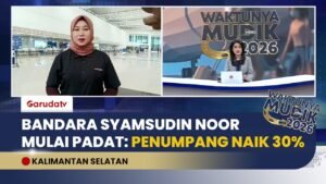 Naik 30 %, Bandara Syamsudin Noor Banjarbaru Mulai Dipadati Pemudik