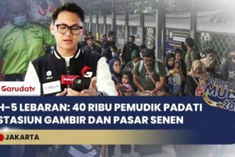 H-5 Lebaran, 40 Ribu Pemudik Diberangkatkan dari Stasiun Gambir dan Pasar Senen