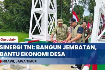 Bukti Nyata Pengabdian! TNI Bangun Jembatan Garuda di Ngrambe, Hubungkan Desa yang Dulu Terisolasi!