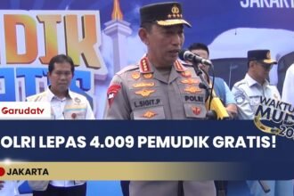 Mudik Aman Keluarga Bahagia, Kapolri Lepas Ribuan Peserta Mudik Gratis Polri Presisi 2026