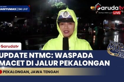 Laporan Langsung NTMC Polri: Volume Kendaraan di Pekalongan Meningkat, Pemudik Diimbau Waspada