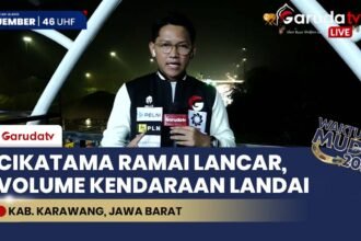 Update Mudik 2026: Arus GT Cikatama Mulai Landai, Contraflow Masih Berlaku di KM 47-65