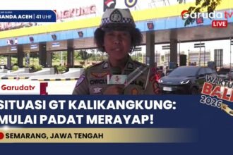 LIVE NTMC: Kondisi Terkini GT Kalikangkung, Arus Lalu Lintas Mulai Padat Merayap Ke Arah Jakarta!