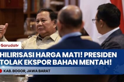 PRESIDEN TEGAS! Hilirisasi Harga Mati, Investasi Amerika Wajib Ikut Aturan Main Indonesia!
