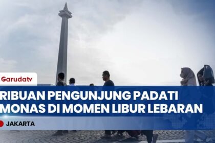 TEMBUS 59 RIBU ORANG! Monas Jadi Lautan Manusia, Ada Air Mancur Menari Sampai Tanggal Segini!