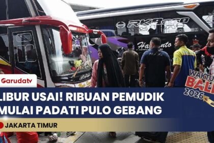 CUTI HABIS! Terminal Pulo Gebang Diserbu Ribuan Pemudik Arus Balik Hari Ini