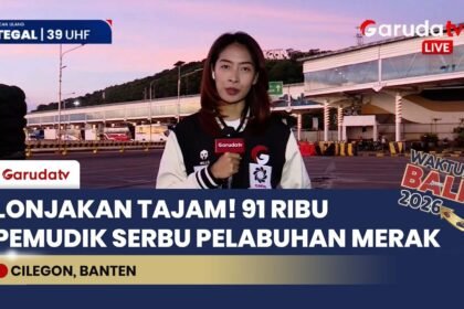 MERAK MELEDAK! 91 Ribu Pemudik Tiba di Pulau Jawa dalam 24 Jam, Arus Balik Naik 3 Kali Lipat