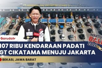 Arus Balik Memuncak, 107 Ribu Kendaraan Padati GT Cikatama dalam Satu Hari