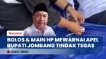 Hari Pertama Kerja di Jombang Diwarnai ASN Telat Hingga Main HP Saat Apel