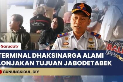 Arus Balik Memuncak, Terminal Dhaksinarga Gunungkidul Berangkatkan 6.000 Penumpang