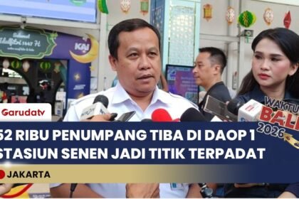 Arus Balik H+4 Lebaran, 52 Ribu Penumpang Tiba di Jakarta via Kereta Api