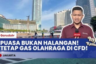 GAK ADA LESU! Serunya Olahraga di CFD Jakarta Pas Lagi Puasa, Tetap Sat-Set!