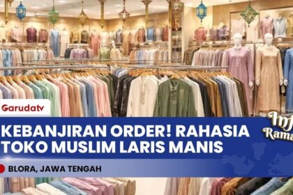 Jelang Lebaran, Toko Baju Muslim Ini Kebanjiran Order! Rahasianya Ternyata