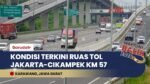 Pantauan Udara Tol Jakarta-Cikampek: Arus Balik Didominasi Bus dan Kendaraan Pribadi