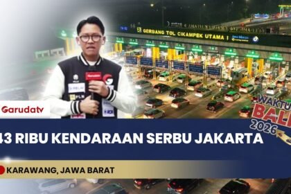 Siaga Puncak Arus Balik! 43.576 Kendaraan Padati GT Cikatama, JTT Operasikan 22 Gardu Tol