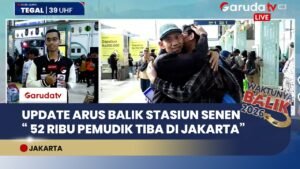 Arus Balik di Stasiun Pasar Senen Tembus 52 Ribu Penumpang, Puncak Diprediksi Akhir Pekan
