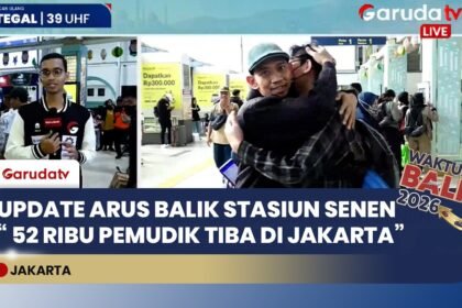 Arus Balik di Stasiun Pasar Senen Tembus 52 Ribu Penumpang, Puncak Diprediksi Akhir Pekan
