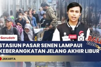 Jelang Akhir Libur Lebaran, 18 Ribu Penumpang Padati Kedatangan Stasiun Pasar Senen