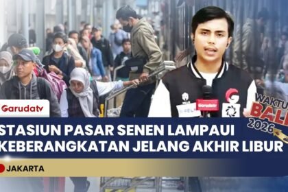 Jelang Akhir Libur Lebaran, 18 Ribu Penumpang Padati Kedatangan Stasiun Pasar Senen