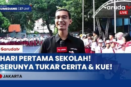 SERU BANGET! Hari Pertama Masuk Sekolah Pascalibur Lebaran, Siswa SDN 03 Menteng Reuni & Tukar Kue!