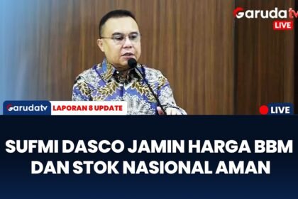 Sufmi Dasco Tegaskan Stok BBM Nasional Masih Melimpah | LAPORAN 8 UPDATE