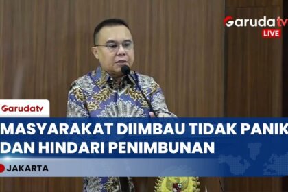 Sufmi Dasco: Masyarakat Diimbau Tidak Panik dan Hindari Penimbunan