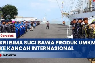 Misi Diplomasi dan Promosi UMKM, KRI Bima Suci Resmi Dilepas Menuju Etape Kedua