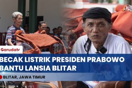 Presiden Prabowo Salurkan 200 Becak Listrik, Tingkatkan Kesejahteraan Pengayuh Becak Lansia