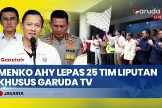 Menko AHY Lepas Tim Liputan Mudik Garuda TV, Amankan Informasi Mudik Lebaran 2026
