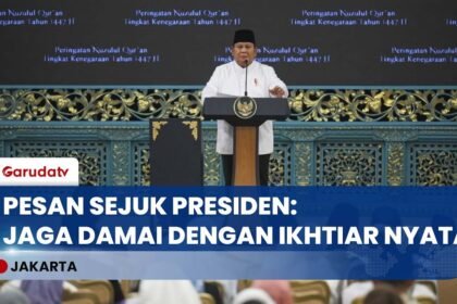 Pesan Mendalam Presiden Prabowo di Malam Nuzulul Qur’an: Jaga Damai dengan Kerja Keras!