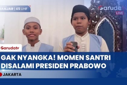 MIMPI JADI NYATA! Cerita Haru Santri Disapa Langsung Presiden Prabowo di Istana Negara!