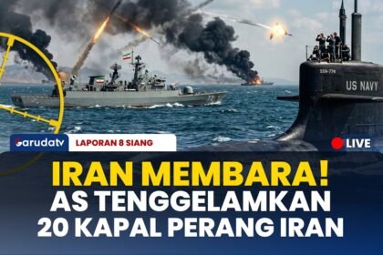 DUNIA GEMPAR! Kapal Selam AS Tenggelamkan Kapal Perang Iran di Samudra Hindia, 87 Pelaut Tewas!