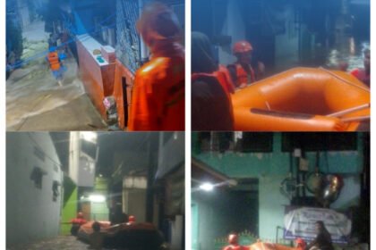 Banjir Jakarta Timur saat Lebaran hari kedua memaksa ratusan warga mengungsi akibat luapan sungai dan hujan ekstrem.