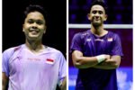Alwi Farhan dan Anthony Ginting menunjukkan fokus dan determinasi di Swiss Open 2026.