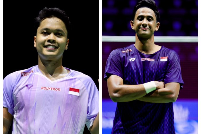 Alwi Farhan dan Anthony Ginting menunjukkan fokus dan determinasi di Swiss Open 2026.