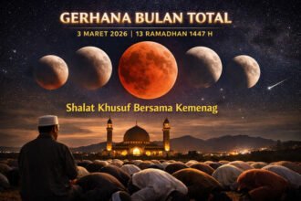 Kemenag mengimbau umat Islam melaksanakan shalat khusuf saat Gerhana Bulan Total 3 Maret 2026 yang bertepatan dengan 13 Ramadhan 1447 H.