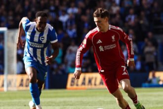 Liverpool kalah 1-2 dari Brighton dalam laga sengit Liga Inggris di Stadion Amex.