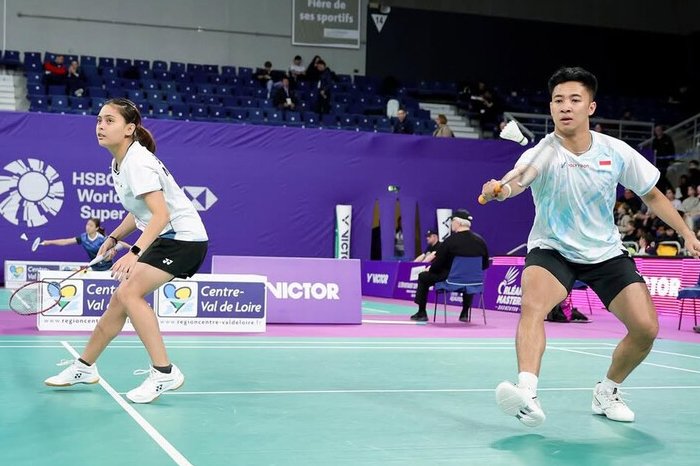 Dejan Ferdinansyah/Bernadine Wardana melaju ke 16 besar Orleans Masters 2026 usai kalahkan unggulan India.