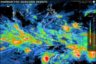 BMKG merilis prakiraan cuaca ibu kota provinsi 4 Maret 2026 dengan potensi hujan ringan hingga petir di berbagai wilayah Indonesia.