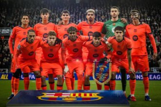 Gol menit akhir, di menit 90+6, selamatkan Barcelona dari kekalahan di kandang Newcastle United pada leg pertama 16 besar Liga Champions 2025/2026.