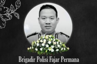 Brigadir Fajar Permana gugur saat bertugas dalam pengamanan mudik Lebaran 2026 dan dianugerahi kenaikan pangkat anumerta oleh Kapolri.